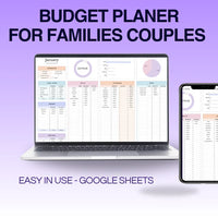 Household Budget for Families & Couples Excel Sheet Template